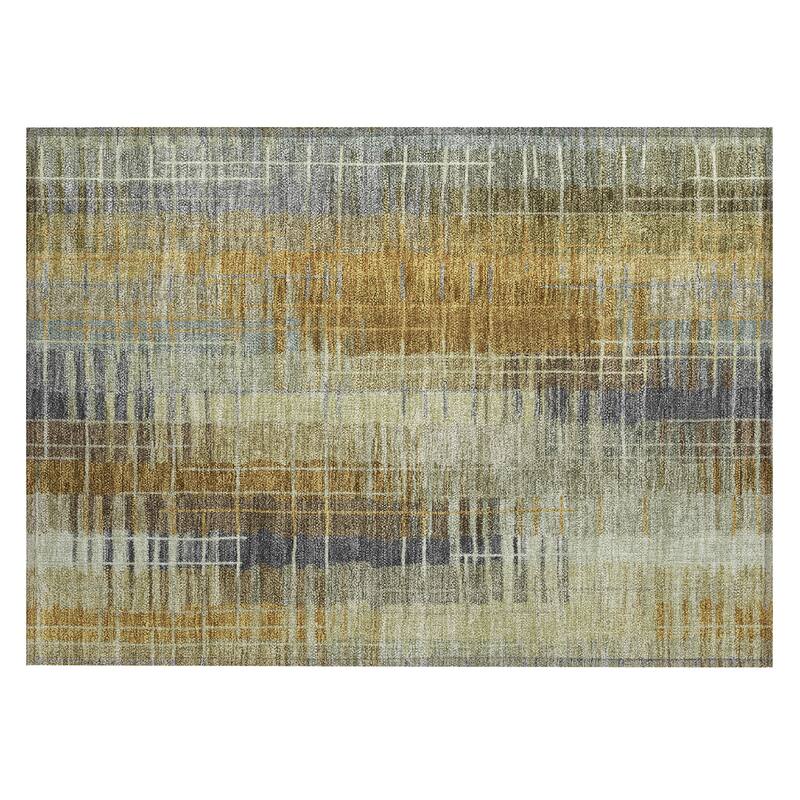 Machine Washable Indoor/ Outdoor Contemporary Aaron Chantille Rug