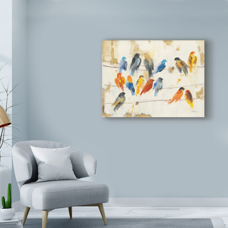 Albena Hristova 'Town Meeting' Canvas Art