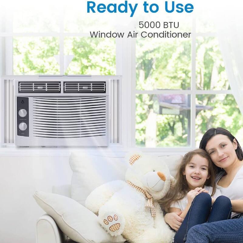 5000 BTU Window Air Conditioner for Home and Office Use - N/A