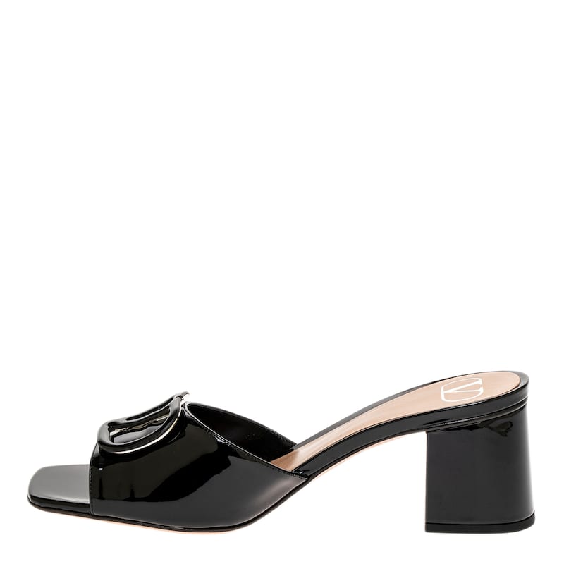 Valentino Vlogo Signature Sandals in Patent Leather