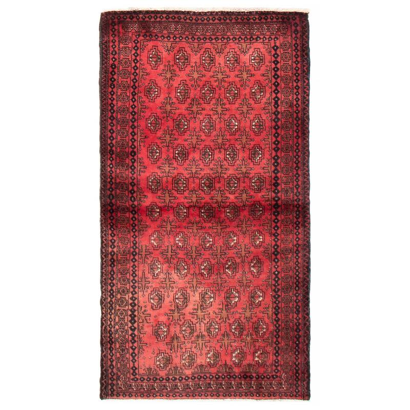 ECARPETGALLERY Hand-knotted Royal Baluch Red Wool Rug - 3'0 x 5'9 - Red - 3'0 x 5'9