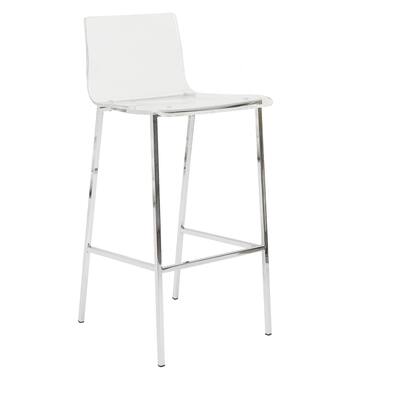Sasha Acrylic Modern Clear Counter Stool (BULK DEAL Limited timeSet of 4)