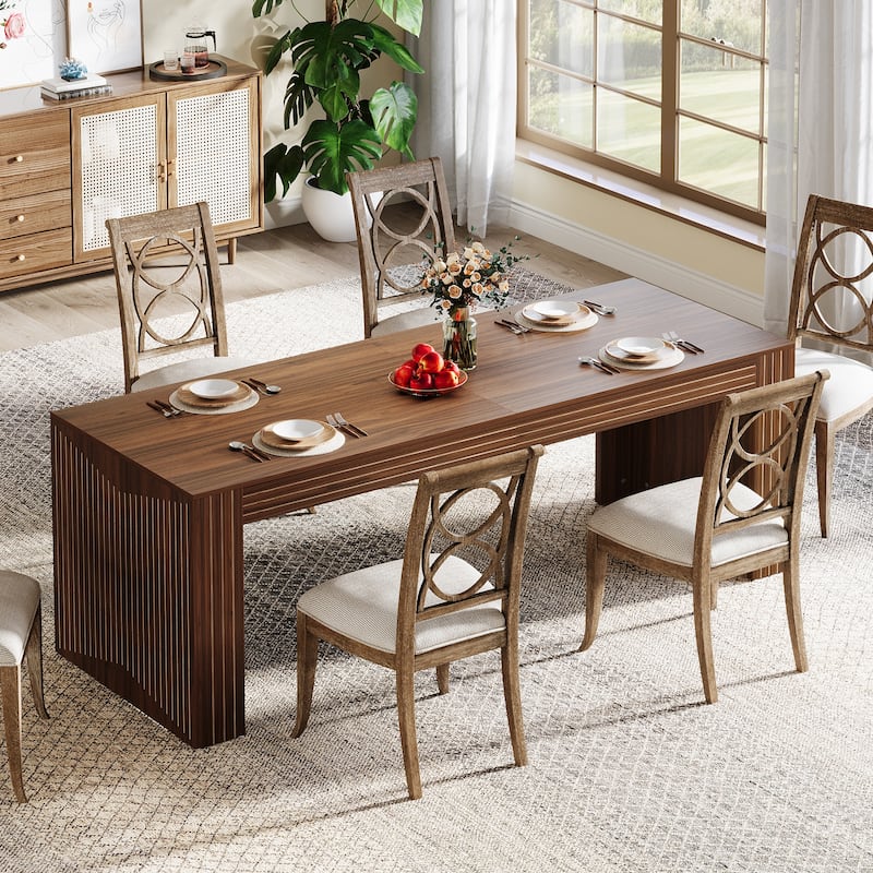 78.7-Inch Long Dining Table for 6-8 People - 78.74"D x 27.56"W x 29.53"H