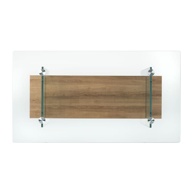 SAFAVIEH Kayley Modern Glass Coffee Table - 43.3" x 23.6" x 16.5"