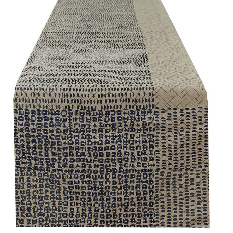 Split-P Criss Cross Printed Table Runner - 15" x 72"