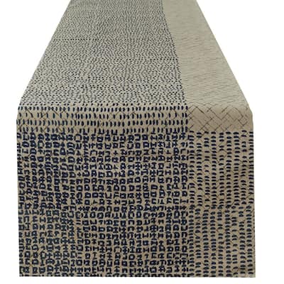 Split-P Criss Cross Printed Table Runner - 15" x 72"