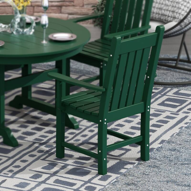 Laguna Hdpe All Weather Outdoor Patio Dining Chair With Arms