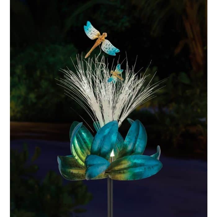 Sparkle Solar Spinner Stake - Dragonfly