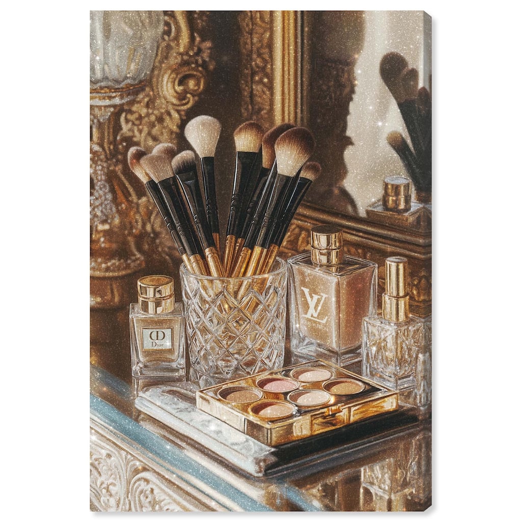Oranate Makeup Collection Canvas by Art Remedy, Gallery Wrapped