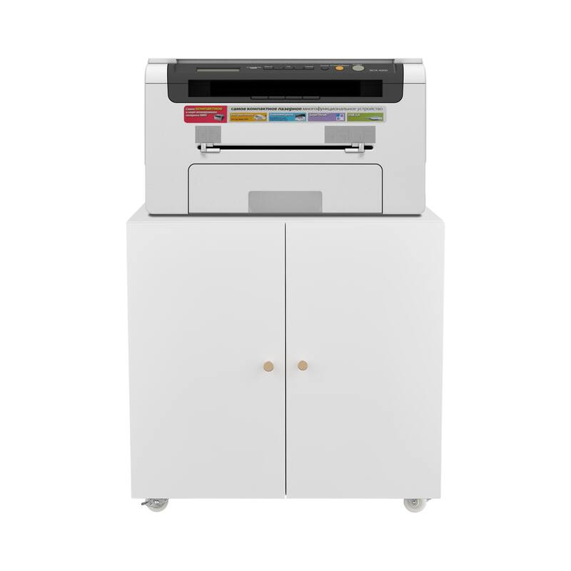 Mobile Lateral Filing Cabinet with Open Storage Shelf for Letter/Legal/A4 Size Files