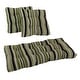 preview thumbnail 13 of 12, Tufted Indoor/Outdoor Settee Cushion Set (Set of 3) Eastbay Onyx