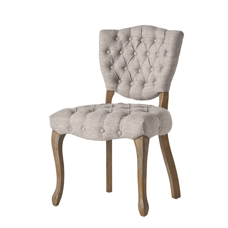 Crosswind Diamond Stitch Fabric Dining Chair by Christopher Knight Home