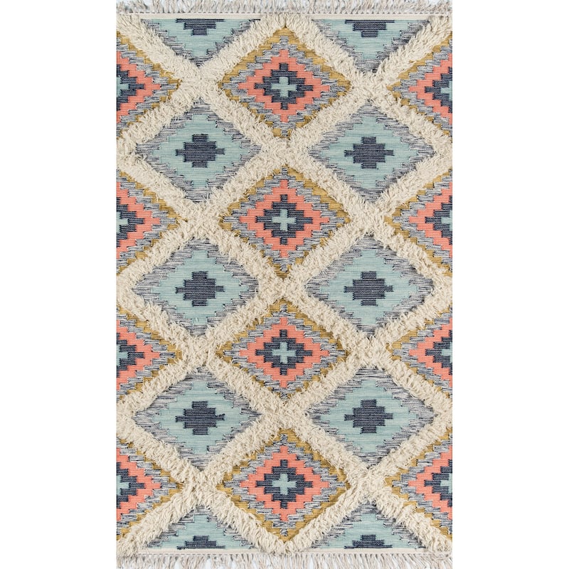 Novogratz by Momeni Indio Templin Wool Hand Made Area Rug - 3' X 5' - Multi - Rectangle