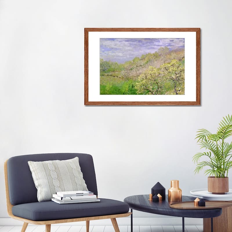 iCanvas "Trees in Blossom" by Claude Monet