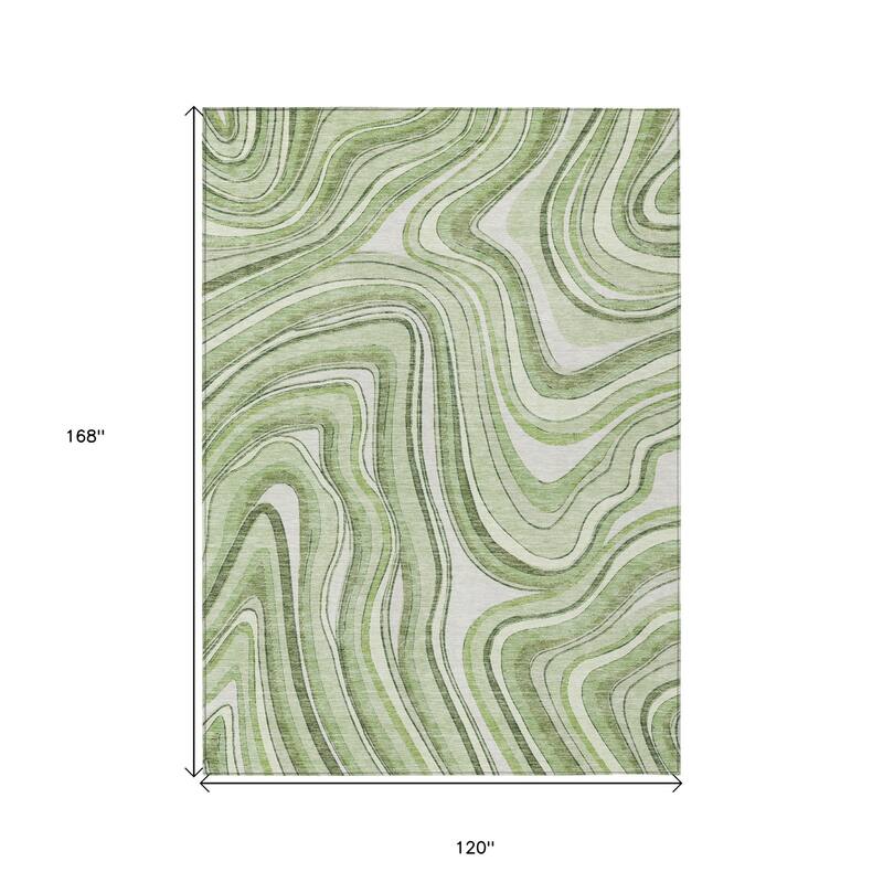 HomeRoots Abstract Transitional Rectangle Outdoor Rug