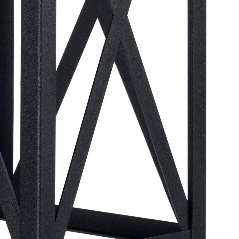 Birkdale Collection One-Light Textured Black Outdoor Wall Lantern - 7 in x 9.5 in x 23.25 in