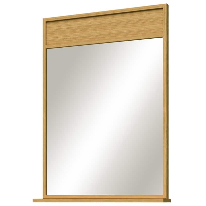 Sunny Wood NK3041MR Nikko 30"W x 41"H Rectangular Flat Framed Wall - Clear Oak