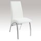 preview thumbnail 2 of 3, Set of 2 Dining Chairs in White and Chrome
