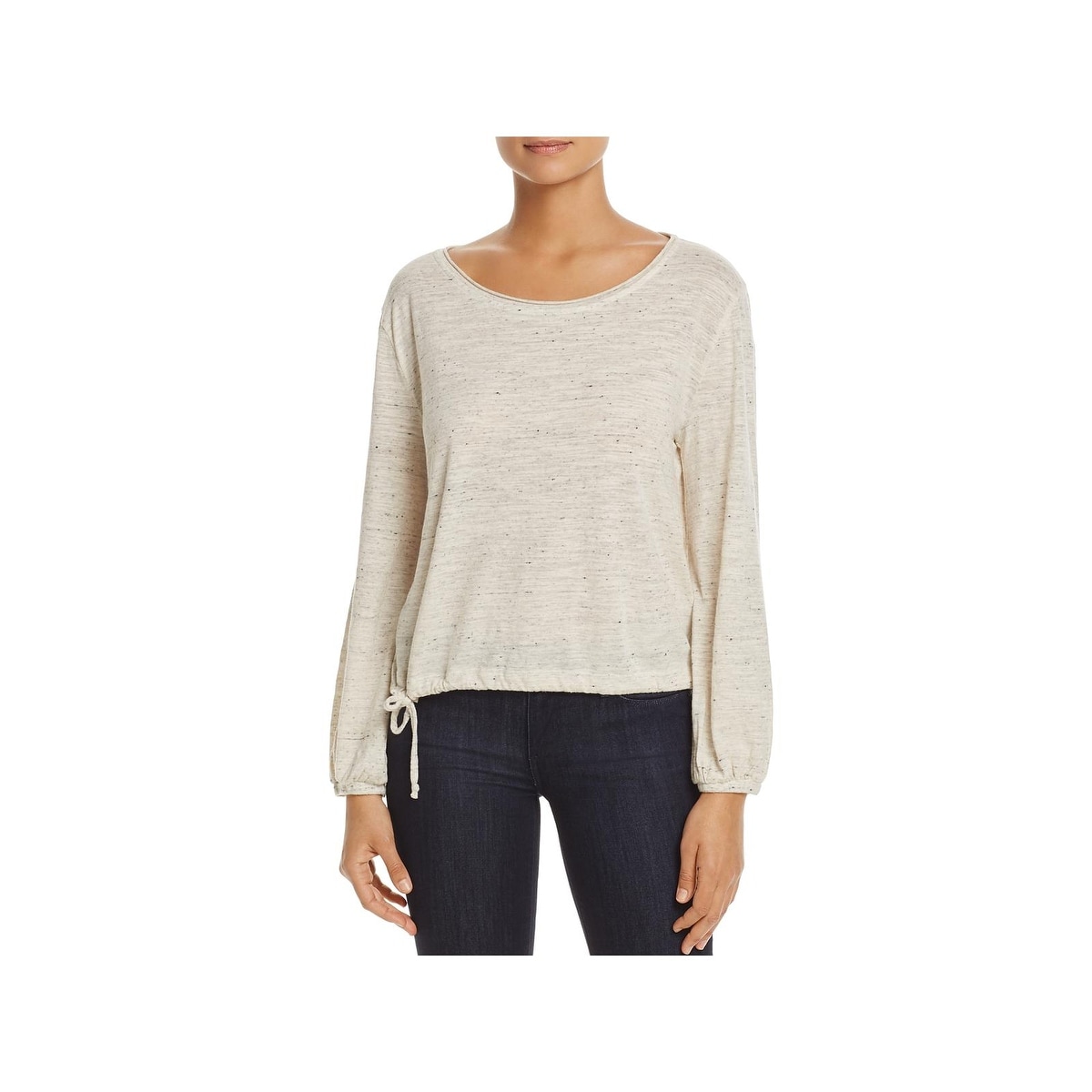 Three Dots Womens Nepps Jersey S//S Short Loose Shirt