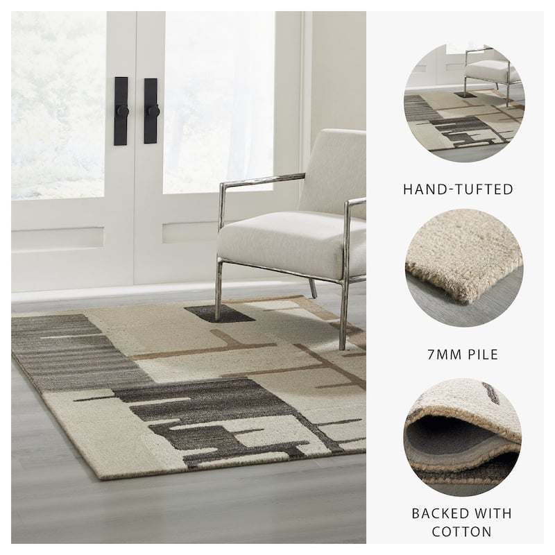 Signature Design by Ashley Kencher Beige/Brown Rug