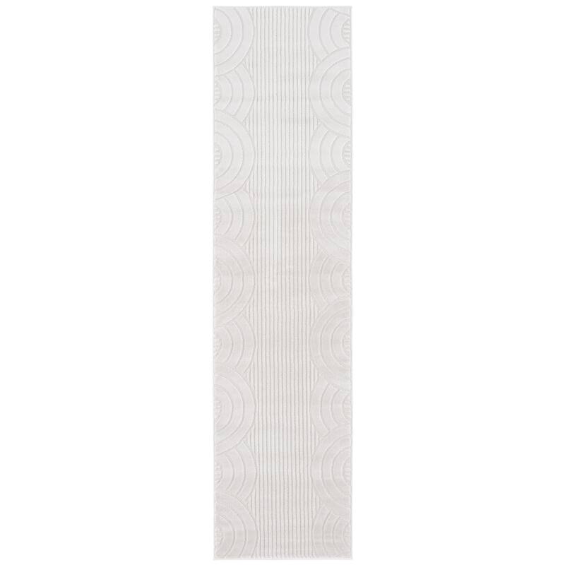 SAFAVIEH Saylor Jenara Fanchon Modern & Contemporary Rug - 2' x 8' Runner - Ivory