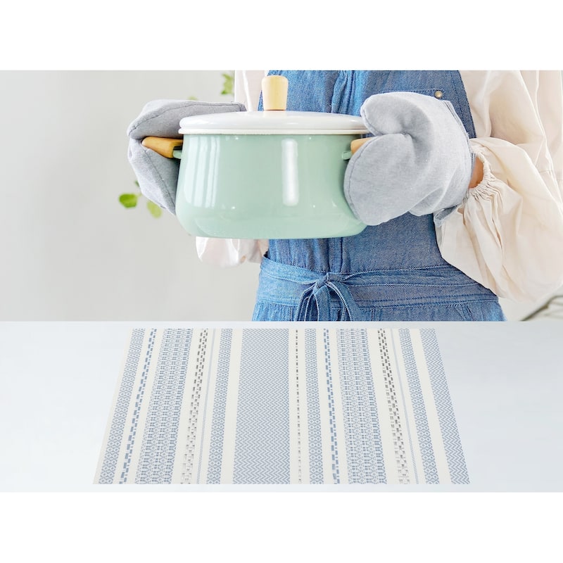 6 Pack Placemats, Placemats for Kitchen Dining Table Decor Heat Resistant Table Placemats Wipeable Table Mat - 18*12in