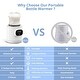 preview thumbnail 2 of 3, Portable Fast Baby Bottle Warmer with Temperature Control, LCD Screen - White - White