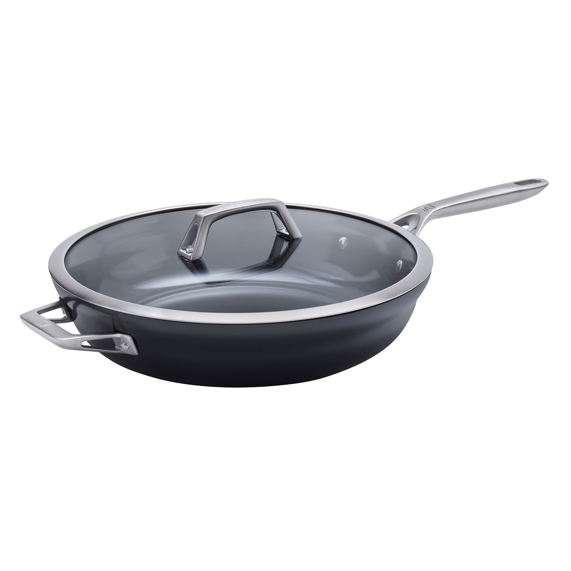 ZWILLING Motion Ceramic Hard Anodized 5-qt Aluminum Nonstick Deep Fryer - Black