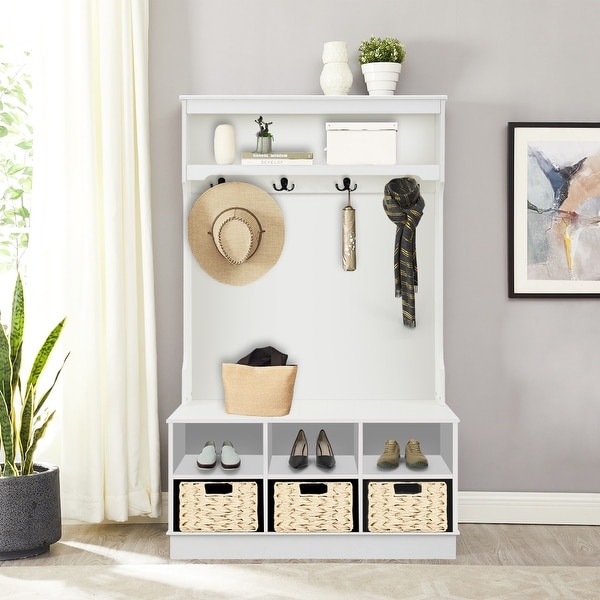 Baskets for entryway bench deals