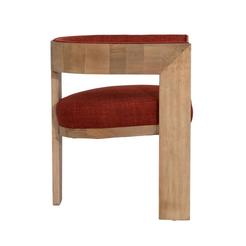 Nathan Ash Wood Upholstered Dining Chair