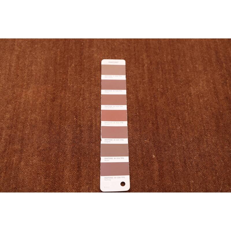 ECARPETGALLERY Hand Loomed Kashkuli Gabbeh Brown Wool Rug - 4'11 x 6'10