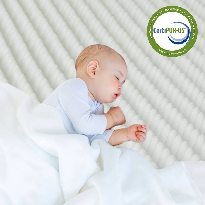 Onetan, 1" & 2" High Density Convoluted Egg Shell Breathable Foam Topper