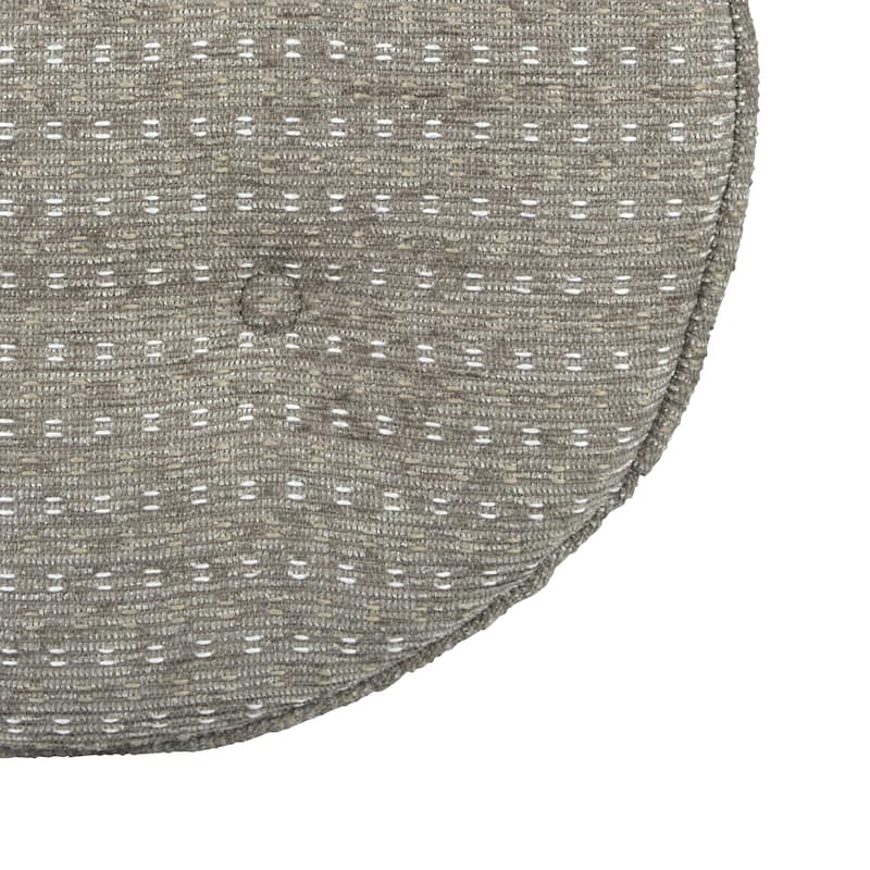 Klear Vu Raindrops Non-Slip Tufted Barstool Pad Cushion Set (Set of 4)