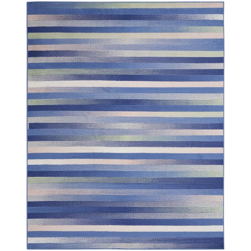 Jori Power Loomed Distressed Abstract Modern Non Skid Stain Resistant Area Rug By HomeRoots - 120' X '84' X '0.39