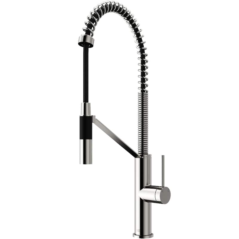 VIGO Livingston 24" H Single Handle Pull-Down Sprayer Kitchen Faucet