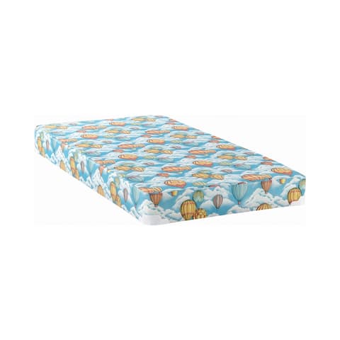 Pearson Balloon Blue Patterned Mattress with 2-inch Wood Bunkie
