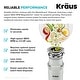 preview thumbnail 5 of 16, KRAUS WasteGuard Continuous Feed Garbage Disposal for Kitchen Sinks