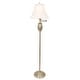 Thumbnail 15, Swing-arm Floor Lamp with Faux Silk Shade. Changes active main hero.