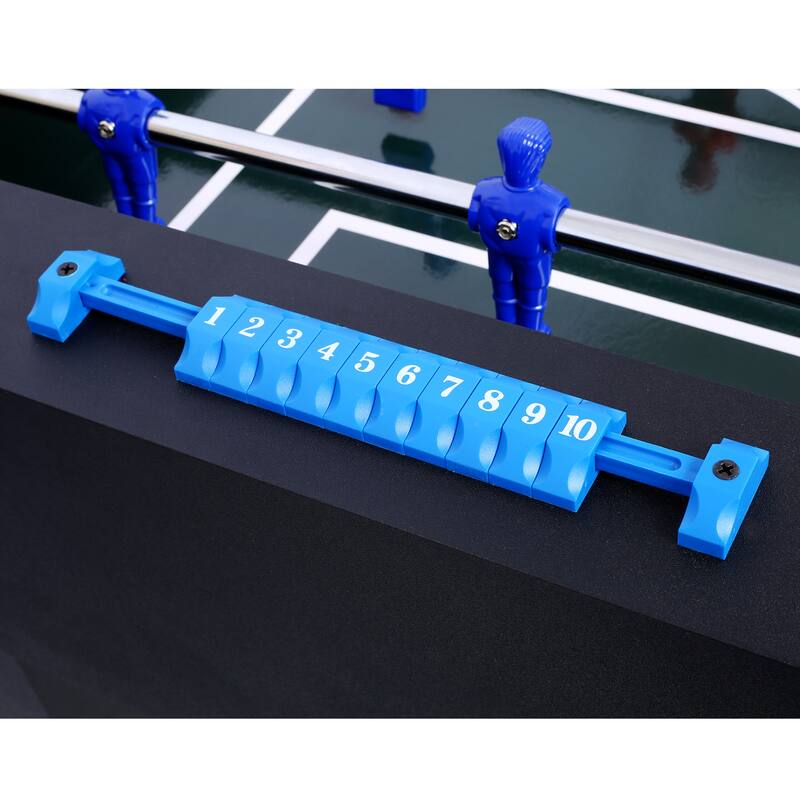 54"W Hurricane Foosball Table, Analog Scoring & Accessories