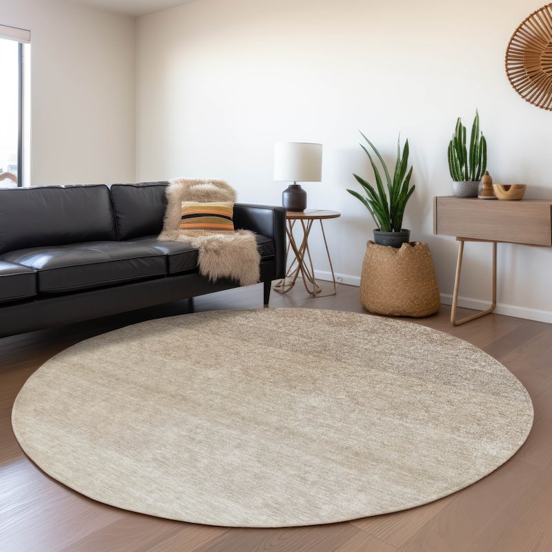 Premium Washable Super Soft Ombre Mod Mayfield Rug - Beige - 8' x 8'
