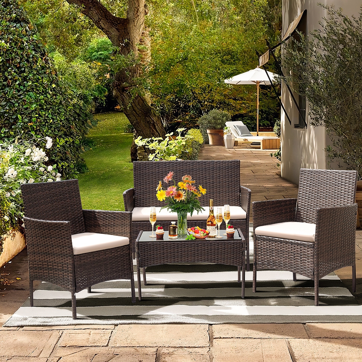 Homall 4 piece patio set shop
