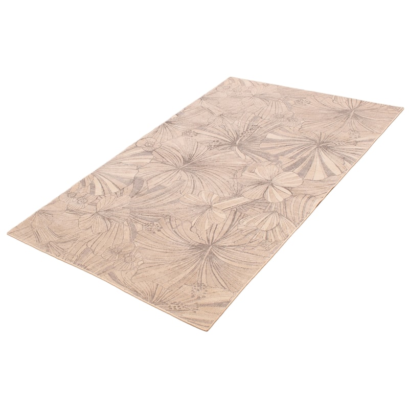 ECARPETGALLERY Hand-knotted Kashkuli Gabbeh Beige Silk Rug - 5'0 x 8'1