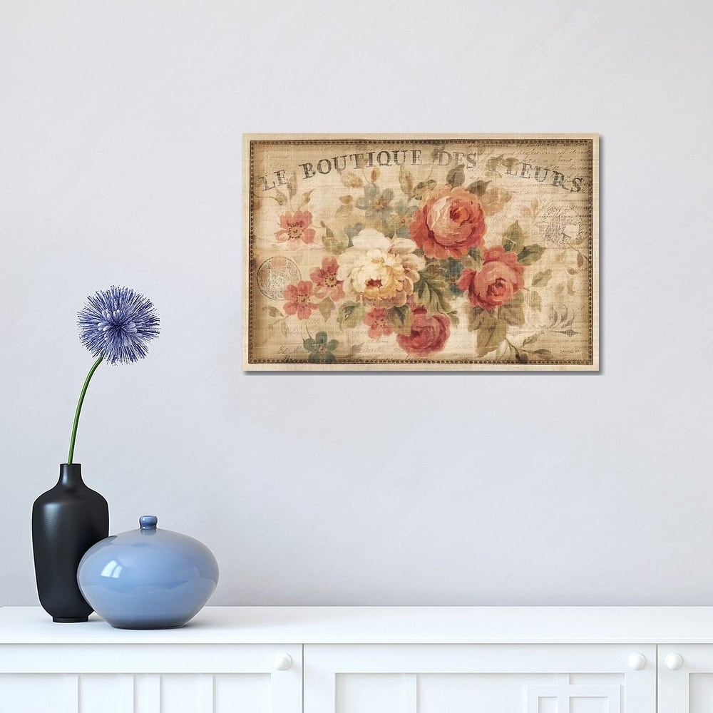 iCanvas "Parisian Flowers III" by Danhui Nai Canvas Print