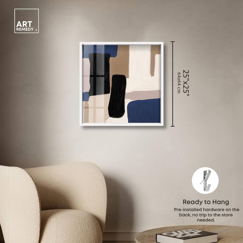 Blue Quietude I Shadowbox by Art Remedy