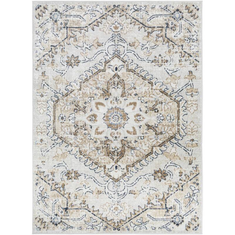 Livabliss St Tropez Updated Traditional Diamond Area Rug