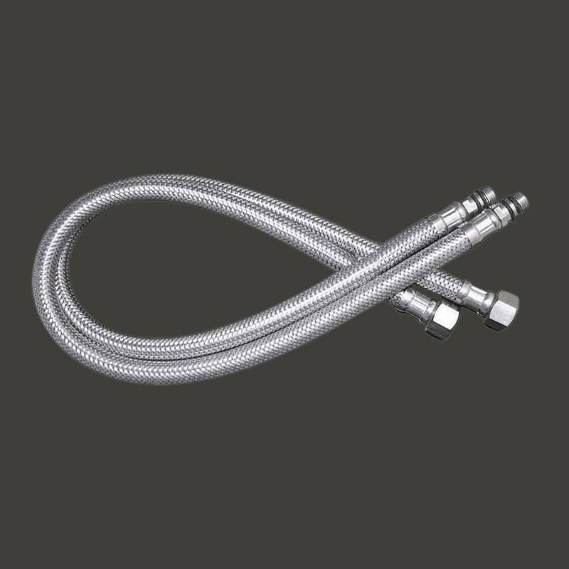 Bathroom Faucet Supply Lines Stainless Steel Standard 10mm Male 3/8" Female Renovators Supply