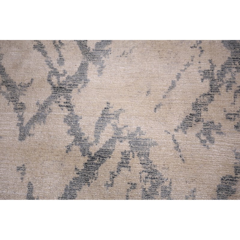 Abstract Modern Area Rug Hand-Knotted Wool Carpet - 5'3"x 7'7"