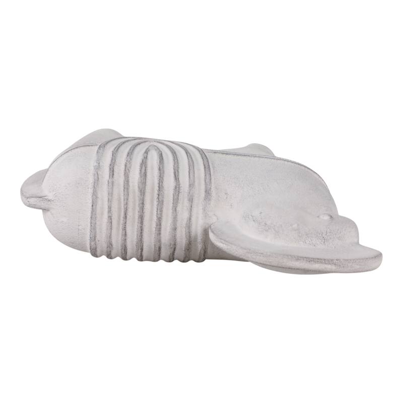 Pottery Horse Figurine Timeless Decorative Sculpture - 11" Ivory - 11.5" x 4" x 10.5"