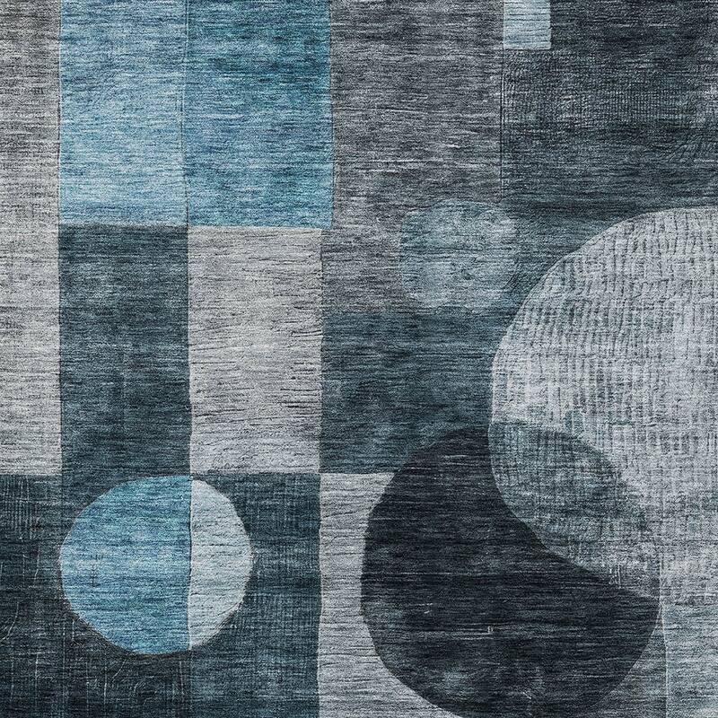 HomeRoots Geometric Transitional Rectangle Outdoor Rug