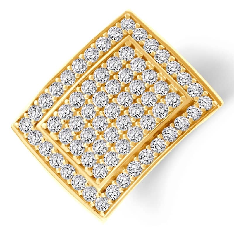 3Ct Men's Diamond Ring in Gold Lab Grown